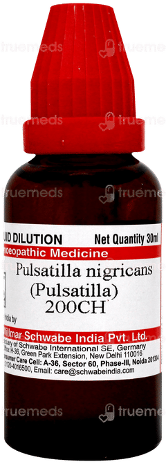 Dr Willmar Schwabe Pulsatilla Nigricans 200ch Dilution 30ml